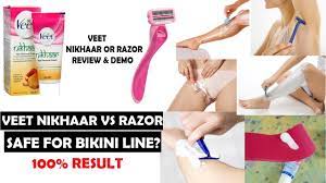 Does hair removal cream make hair grow back thicker? Veet Nikhaar Vs Razor Which One Is Safe For Bikini Line Full Body Hair Removal Parna S Beauty World Youtube