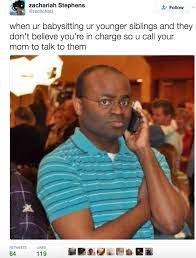 Black man on phone meme. And When Your Parents Put You In Charge For The Night Yeah That Means Nothing To Them Black Guy Meme Memes On The Phone Meme