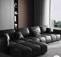[Hot Item] Sofa Kulit Lapisan Pertama Kulit Sapi Modern Sederhana Ruang  Tamu Tiga Orang Furnitur Ruang Tamu Italia