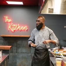 The @village.community.foundation is excited to announce another newly  founded member of the Kitchen Incubator program! Chef Andre Sawyers is the  executive chef & owner of @foodbymustardseed!⁠ ⁠ Mustard seed is a Caribbean