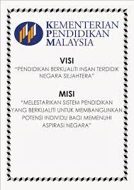 Visi dan misi baru kpm cikgu hailmi isnin, november 11, 2013 mesyuarat susulan jemaah menteri bil.7 2013 yang diadakan pada 27 september 2013 telah membuat pemilihan visi dan misi kementerian pendidikan malaysia (kpm) yang baru. Visi Misi Smk Bandar Baru Sri Sendayan