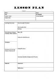 English Worksheet Lesson Plan Template Lesson Plan Template Free Teacher Lesson Plans Template Daily Lesson Plan