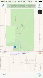 The western boundary of the park is crawford street, several hundred feet before crawford intersects with dundas st. Sleepless Solitude June 4
