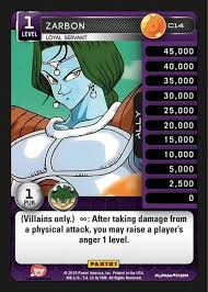 The rules of the game were changed drastically, making it incompatible with previous expansions. Dragon Ball Z Heroes Villains Single Card Common Zarbon Loyal Servant C14 Toywiz