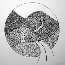 Exercise In Tedium A One Tangle Wonder I Was Exploring Flickr Photo Sharing Zentangle Drawings Easy Drawings Art Drawings