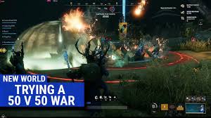 Amazon's new mmorpg new world might be following in crucible's footsteps, as the game's early previews have not revealed anything good. Amazon S New World Gameplay Trying A 50 Vs 50 Player War Youtube