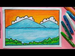 Mewarnai gambar bunga bagi anak anak tentunya mengasyikan dan sebagai bahan mewarnai silahkan unduh. Gambar Pemandangan Alam Untuk Mewarnai Mewarnai Gambar