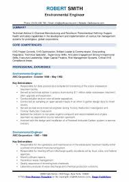 Civil engineering is one of the most highly regarded jobs in the world. Environmental Engineer Resume Samples Qwikresume
