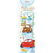 Disney Pixar Cars Growth Chart Personalised Red Wrappings
