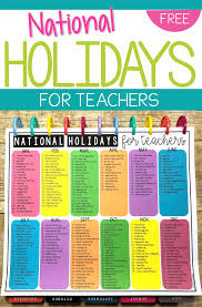 National Holidays Calendar For Teachers National Holiday Calendar School Holiday Calendar Holiday Calendar
