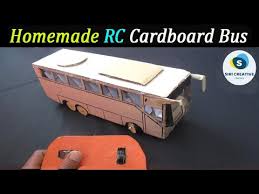  How To Make A Remote Control Bus At Home Homemade Rc Bus Diy Cardboard Bus Youtube In 2021 Diy Cardboard Cardboard Bus Cardboard