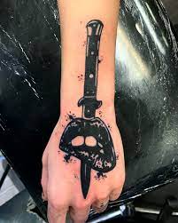 Lips And Knife Tattoo Tattoos Knife Tattoo Union Tattoo