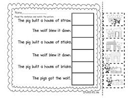 Features 3 different fairy tales picture stories that kids are asked to put in the correct sequence. Fairy Tale 3 Little Pig Sequencing And Sentence Picture Matching By Kinderparty