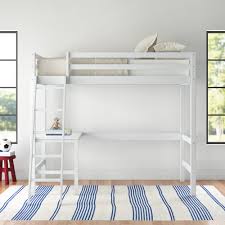 Fit the largest sheet of plywood on top of the rectangular twin loft bed with desk and storage frame. Twin Loft Beds With Desks Wayfair