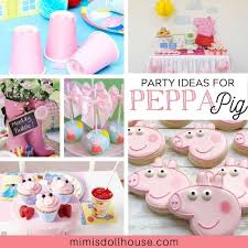 Be sure to check out part ii of the paris themed birthday party where we share the french themed food and dessert table here. Peppa Pig Birthday Party Ideas Mimi S Dollhouse