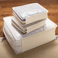 These storage bins make life easier for storing and moving, great for seasonal. Natural Cotton Peva Storage Bags The Container Store