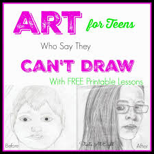 Art For Teens Who Say They Can T Draw Art Ideas For Teens Homeschool Art Art Projects For Teens