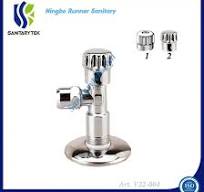 Chrome Plated Brass Angle Valve with Rosette (V22-006A)