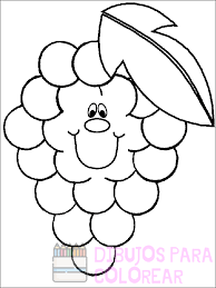 Dibujo Uvas Para Colorear