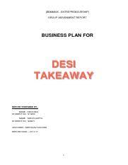 A solid marketing plan is an integral part of the overall business. Bbmm605 Business Plan S74050 S66271 Pdf Bbmm605 Entrepreneurship Group Assignment Report Business Plan For Desi Takeaway Report Prepared By Name Course Hero