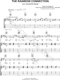 Browse our 46 arrangements of the rainbow connection. sheet music is available for piano, voice, guitar and 21 others with 18 scorings and 6 notations in 7 genres. Kermit The Frog The Rainbow Connection Guitar Tab In A Major Download Print Sku Mn0097277