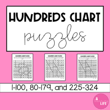 Hundreds 100 Chart Puzzles 1 100 80 179 And 225 324