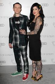 Deadmau5 And Kat Von D Attend The Art Of Elysium S 6th Annual Heaven Gala Presented By Audi At 2nd Street Tunnel O Bad Relationship Oliver Peck Tattoos Kat Von