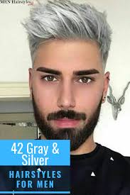 Barber hairstyles hairstyles pictures grey hair men. Let S Face It It S The Best Time To Have Naturally Silver Or Gray Hair And To Sport That Silver Fox Look Hollywo Grey Hair Men White Hair Men Silver Fox Hair