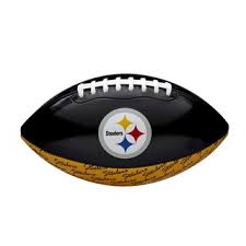 While ben roethlisberger admits he needed to play better and points to his total elbow reconstruction affecting his throws, mike florio and chris simm Wilson Nfl Peewee Football Team Pittsburgh Steelers Wtf1523xbpt 22 90