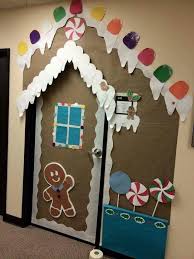 Gingerbread House Doorway Christmas Classroom Door Office Christmas Decorations Diy Christmas Door