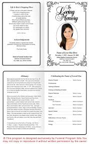 Cadence Funeral Program Template Funeral Program Template Funeral Programs Funeral Program Template Free
