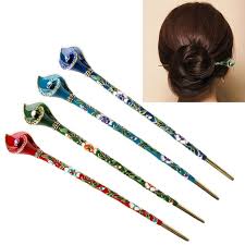 Mulheres De Metal Strass Cabelo Chignon Pauzinhos Cabelo Vara Hairpin Pin Handmade Chopstick Hair Rhinestone Hair Pin Hair Pins