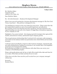 How to write a product manager cover letter? Business Development Manager Cover Letter Sample