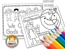The coloring pages are perfect for use in s. Earth Day Bible Coloring Pages Christian Preschool Printables