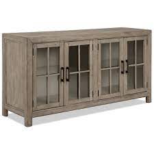 Find your favorite casual table or server for the dining room, behind a sofa or in the entry. Dining Room Furniture Keswick Server Dovetail Grey Glass Shelves Kitchen Grey Wood Furniture Dining Room Buffet