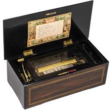 Find a beautiful collectible music box to add to your antique collection. Box For Music Sale