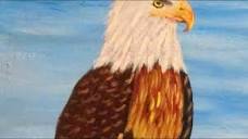 How to paint an Easy EAGLE, Acrylic Painting for Beginners Lesson ...