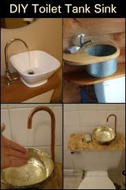 Learn How To Make A Toilet Tank Sink Diy Projects For Everyone Toilet Tank Diy Bathroom Diy Toilet
