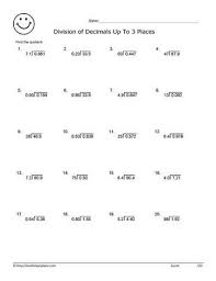 Multiplication and division of decimals worksheets grade 6. Dividing Decimals Worksheets