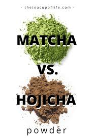 Matcha And Hojicha Powder The Difference Between 2 Japanese Green Teas Hojicha Matcha Japanese Green Tea