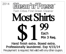 Coupons Clean N Press Dry Cleaning Minnesota Dry Cleaners Dry Cleaning Professional Laundry Coupons Green Cleaner Dry Cleaners