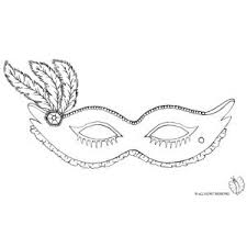 Disegno Di Maschera Carnevale Con Piume Da Colorare Maschere Carnevale Maschera