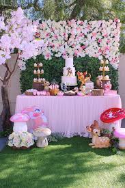 Birthday Theme Ideas For Baby Girls Bambi Birthday Party Ideas Photo 1 Of 22 Woodland Birthday Party Baby Girl 1st Birthday Girl Birthday Themes