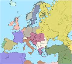 Equidistant cylindrical blank map of europe. European Borders In 1914 Vs European Borders Today Brilliant Maps