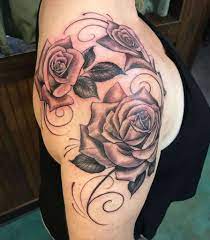 Tattoos don't generally need to be huge and reckless. Top 51 Best Rose Shoulder Tattoo Ideas 2021 Inspiration Guide