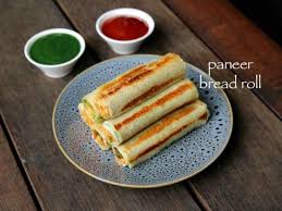 Paneer Bread Roll Recipe Bread Paneer Rolls Paneer Stuffed Bread Rolls Recipe Vegetarian Snacks Recipes Vegetarian Snacks Cooking Recipes Desserts