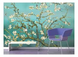 'vincent van gogh almond blossoms lavender art print poster' prints | allposters.com. Wall26 Aqua Almond Blossom By Vincent Van Gogh Peel Stick Wallpaper 66x96 Inches Walmart Com Walmart Com