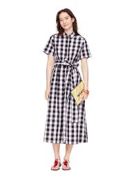 Black And White Gingham Shirt Dress Made From A Black And White Large Format Gingham That S A Bit More Versatile Than Classic Version Y Gingham Shirt Dress Dresses Black And White Summer Dresses