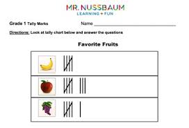 mr nussbaum using a tally chart to record favorite video