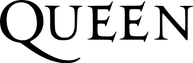Queen Logo Black Transparent Queen Rock Band Queen Custom Screen Printing